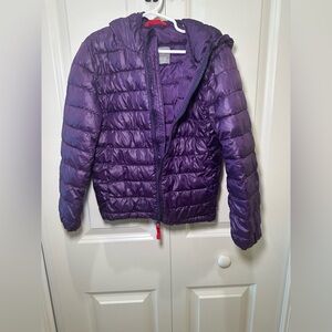 Primary Purple Quilted Kids Puffer Jacket size 6/7